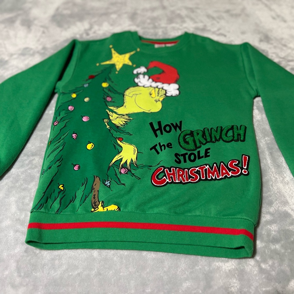 Dr. Seuss Green Grinch Christmas Sweatshirt
